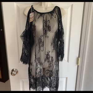 NWT sexy lace swimsuit cover up.